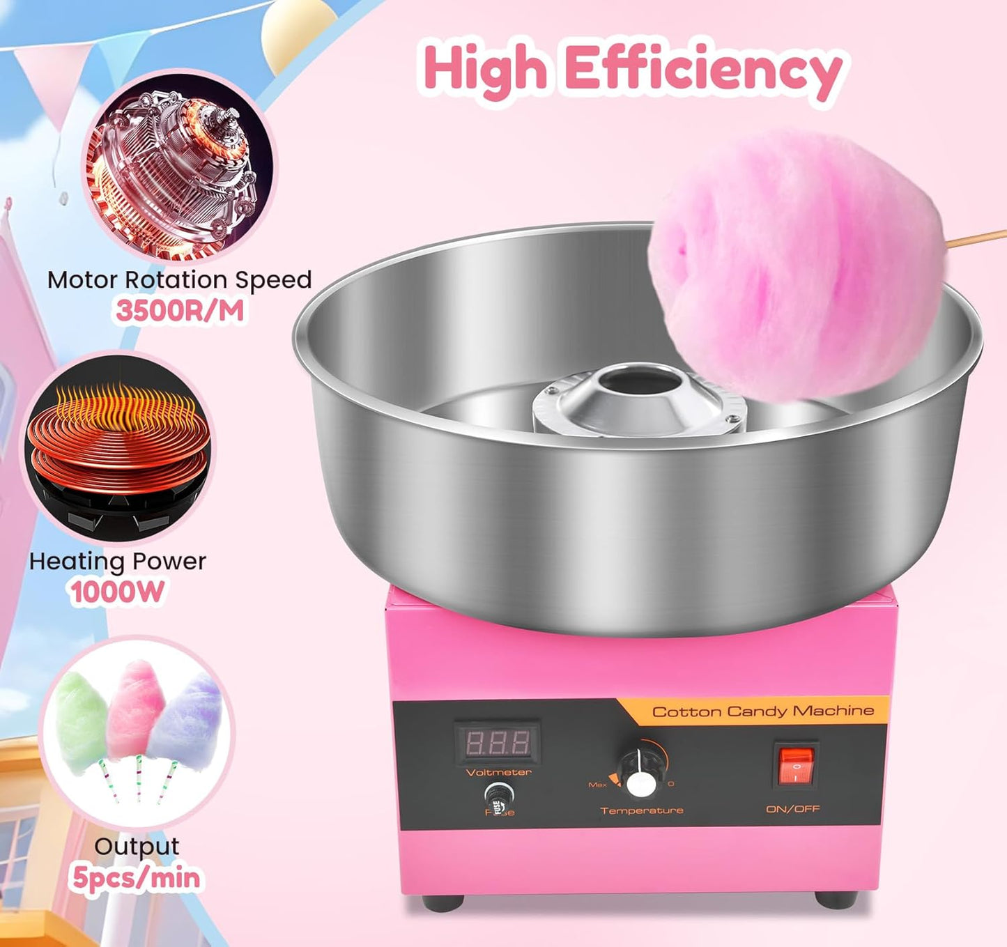 đ„Only $39.99 Last Day Promotion!-Cotton Candy Machine