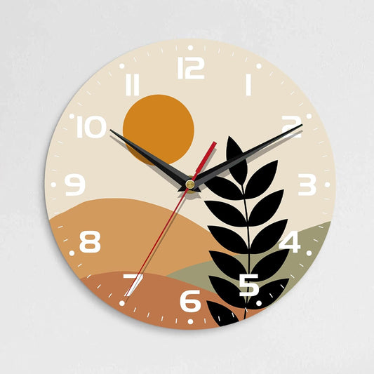 Silent Creative Wall Clock – 10 Inch / 25CM Decorative Clock for Living Room, Bedroom, Study, Dining Room, and Office
